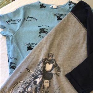 Burberry & Charlie Rocket kids Ts 8&10